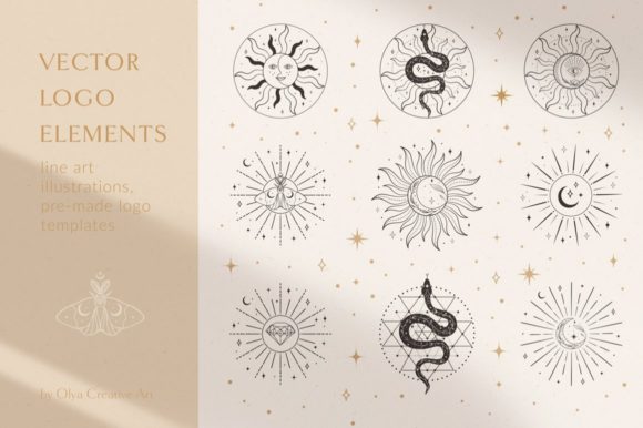 Download Sacred Sun Logo Design Illustrations. - Illustrations Collection