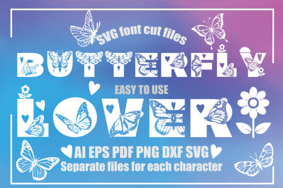 Download Butterfly Lover Font Set - Font set Collection